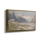 Angled view of Shepherds (Pasterze), c. 1921 by Edward Theodore Compton in a gold floater framed canvas.