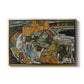 Crescent of Houses II (Island Town), 1915 by Egon Schiele in a gold floater framed canvas wall art display.