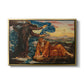 Earthbound, 1897 by Evelyn De Morgan in a gold floater framed canvas wall art display.
