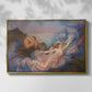 Front view of Twilight, 1914 by Evelyn De Morgan in a gold floater framed canvas.