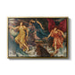 The Storm Spirits, 1900 by Evelyn De Morgan in a gold floater framed canvas wall art display.