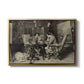 The Chess Players, 1858 by Ernest Meissonier in a gold floater framed canvas wall art display.