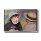 Boating Couple (Aline Charigot and Renoir), c. 1881 by Pierre-Auguste Renoir in a silver floater framed canvas wall art display.