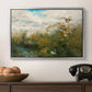 Wild Ducks (Grasänder), 1890 by Bruno Liljefors in a silver floater framed canvas displayed above a console table in a hallway, featuring a realistic depiction of ducks in countryside landscape.