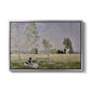 Summer (L'ete), 1874 by Claude Monet in a silver floater framed canvas wall art display.