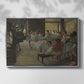 Front view of The Dance Class, c. 1873 by Edgar Degas in a silver floater framed canvas.