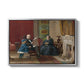 The Brown Family, 1869 by Eastman Johnson in a silver floater framed canvas wall art display.
