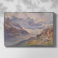 Front view of Odenwinklkees with the Johannisberg, 1902 by Edward Theodore Compton in a silver floater framed canvas.