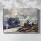 Front view of The Grossglockner, 1880 by Edward Theodore Compton in a silver floater framed canvas.