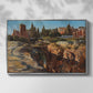 Front view of Palatine in Rome, c. 1921 by Edward Theodore Compton in a silver floater framed canvas.