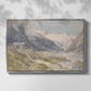 Front view of Shepherds (Pasterze), c. 1921 by Edward Theodore Compton in a silver floater framed canvas.