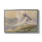 From the Dolomites, 1904 by Edward Theodore Compton in a silver floater framed canvas wall art display.
