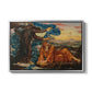 Earthbound, 1897 by Evelyn De Morgan in a silver floater framed canvas wall art display.