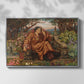 Front view of A Soul in Hell, c. 1901-1902 by Evelyn De Morgan in a silver floater framed canvas.