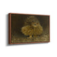 Angled view of An Eagle Owl (Berguv), 1905 by Bruno Liljefors in a walnut floater framed canvas.