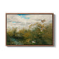 Wild Ducks (Grasänder), 1890 by Bruno Liljefors in a walnut floater framed canvas wall art display.