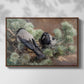 Front view of Hooded Crows (Kråkor), 1891 by Bruno Liljefors in a walnut floater framed canvas.
