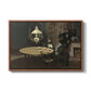 Interior, after Dinner, 1868-1869 by Claude Monet in a walnut floater framed canvas wall art display.