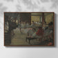 Front view of The Dance Class, c. 1873 by Edgar Degas in a walnut floater framed canvas.