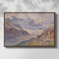 Front view of Odenwinklkees with the Johannisberg, 1902 by Edward Theodore Compton in a walnut floater framed canvas.