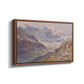 Angled view of Odenwinklkees with the Johannisberg, 1902 by Edward Theodore Compton in a walnut floater framed canvas.