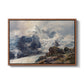 The Grossglockner, 1880 by Edward Theodore Compton in a walnut floater framed canvas wall art display.