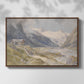 Front view of Shepherds (Pasterze), c. 1921 by Edward Theodore Compton in a walnut floater framed canvas.