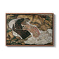 Death and the Maiden, 1915 by Egon Schiele in a walnut floater framed canvas wall art display.
