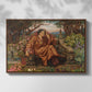 Front view of A Soul in Hell, c. 1901-1902 by Evelyn De Morgan in a walnut floater framed canvas.