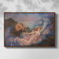 Front view of Twilight, 1914 by Evelyn De Morgan in a walnut floater framed canvas.
