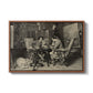 The Chess Players, 1858 by Ernest Meissonier in a walnut floater framed canvas wall art display.
