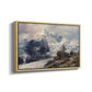 Angled view of The Grossglockner, 1880 by Edward Theodore Compton in a natural wood floater framed canvas.