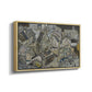Angled view of Mödling II, 1918 by Egon Schiele in a natural wood floater framed canvas.