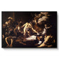 The Martyrdom of Saint Matthew, 1599-1600 by Caravaggio in a black floater framed canvas wall art display.