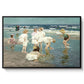 A Holiday, c. 1915 by Edward Henry Potthast in a black floater framed canvas wall art display.