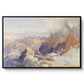 Col du Géant, 1903 by Edward Theodore Compton in a black floater framed canvas wall art display.