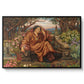 A Soul in Hell, c. 1901-1902 by Evelyn De Morgan in a black floater framed canvas wall art display.