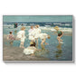 A Holiday, c. 1915 by Edward Henry Potthast in a white floater framed canvas wall art display.