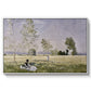 Summer (L'ete), 1874 by Claude Monet in a white floater framed canvas wall art display.