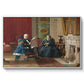 The Brown Family, 1869 by Eastman Johnson in a white floater framed canvas wall art display.