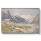 Shepherds (Pasterze), c. 1921 by Edward Theodore Compton in a white floater framed canvas wall art display.