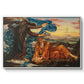 Earthbound, 1897 by Evelyn De Morgan in a white floater framed canvas wall art display.