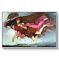 Night and Sleep, 1878 by Evelyn De Morgan in a white floater framed canvas wall art display.