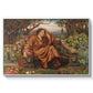 A Soul in Hell, c. 1901-1902 by Evelyn De Morgan in a white floater framed canvas wall art display.