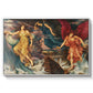 The Storm Spirits, 1900 by Evelyn De Morgan in a white floater framed canvas wall art display.
