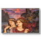 The Vision, 1914 by Evelyn De Morgan in a white floater framed canvas wall art display.