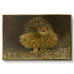 An Eagle Owl (Berguv), 1905 by Bruno Liljefors in a gold floater framed canvas wall art display.