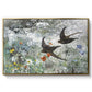 Common Swifts, 1886 by Bruno Liljefors in a gold floater framed canvas wall art display.