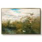 Wild Ducks (Grasänder), 1890 by Bruno Liljefors in a gold floater framed canvas wall art display.