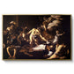 The Martyrdom of Saint Matthew, 1599-1600 by Caravaggio in a gold floater framed canvas wall art display.
